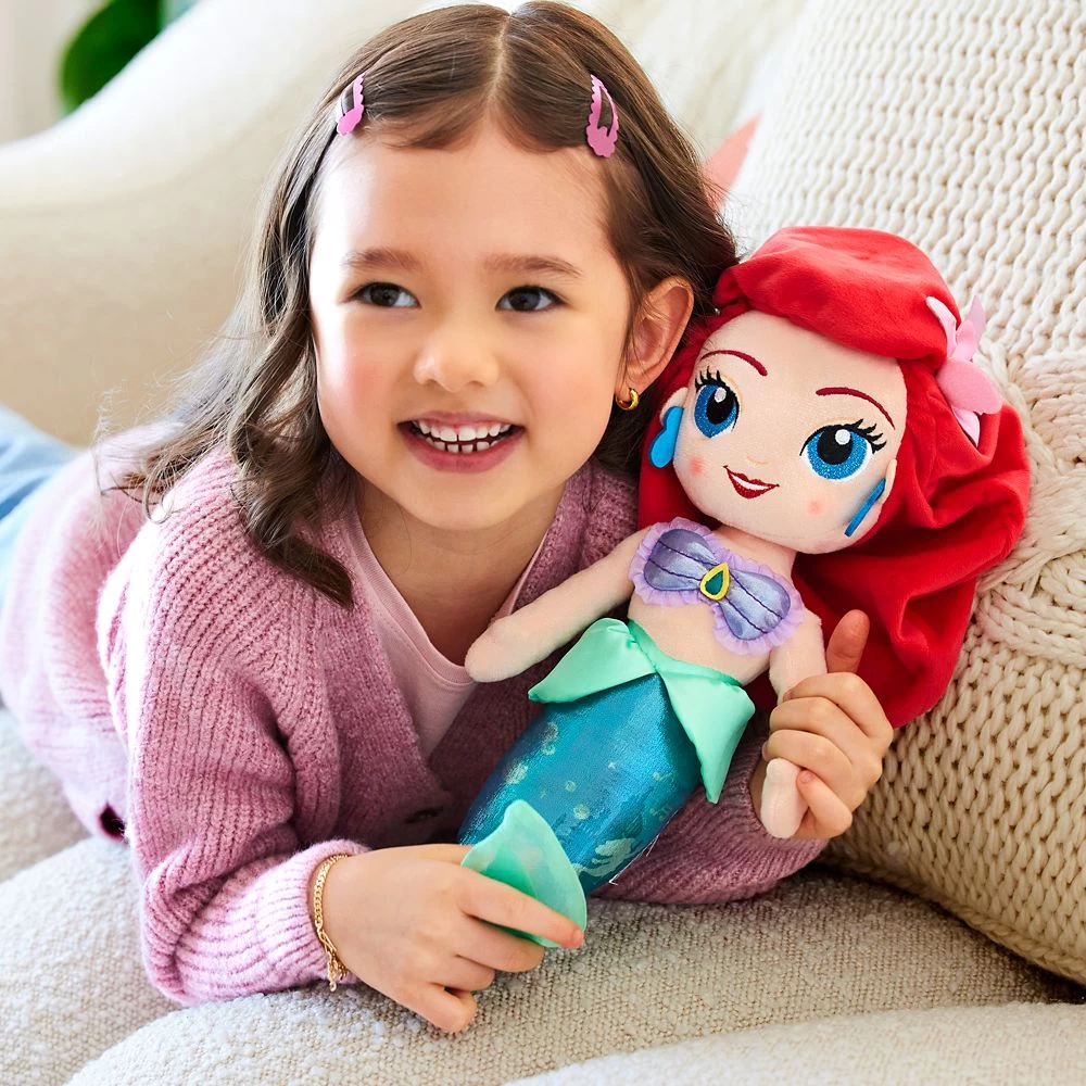 Disney Ariel Plush Doll – The Little Mermaid – 14 1/2'' 4 Disney Ariel Plush Doll – The Little Mermaid – 14 1/2'' - Image 2