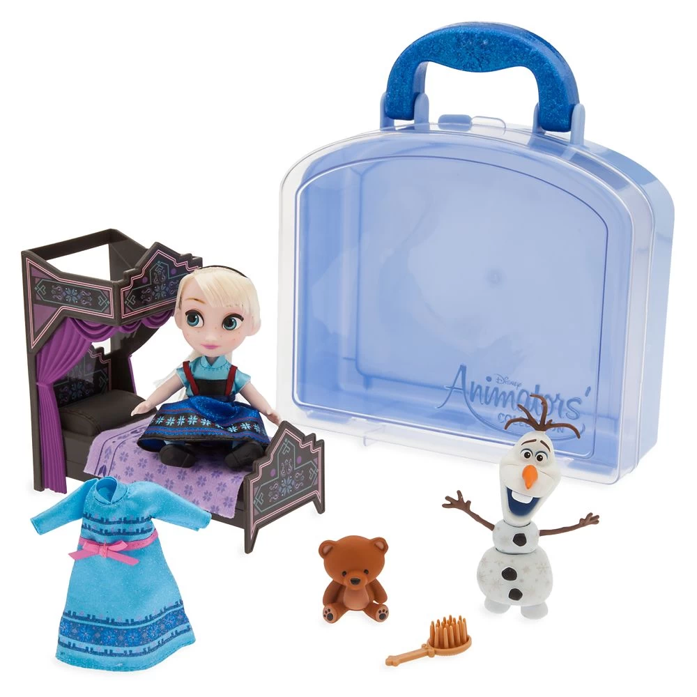 Disney Animators' Collection Elsa Mini Doll Play Set – 5'' 3 Disney Animators' Collection Elsa Mini Doll Play Set – 5''