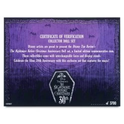 Disney The Nightmare Before Christmas 30th Anniversary Limited Edition Doll Set 21 Disney The Nightmare Before Christmas 30th Anniversary Limited Edition Doll Set -Happy Toyland Shop 1614040900025 8