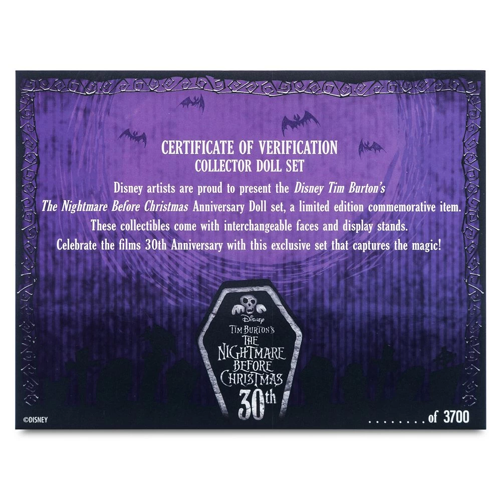 Disney The Nightmare Before Christmas 30th Anniversary Limited Edition Doll Set 11 Disney The Nightmare Before Christmas 30th Anniversary Limited Edition Doll Set - Image 9