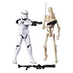 Disney Phase II Clone Trooper And Battle Droid Action Figure Set – Star Wars: The Clone Wars – The Black Series -Happy Toyland Shop 1713048380097 1