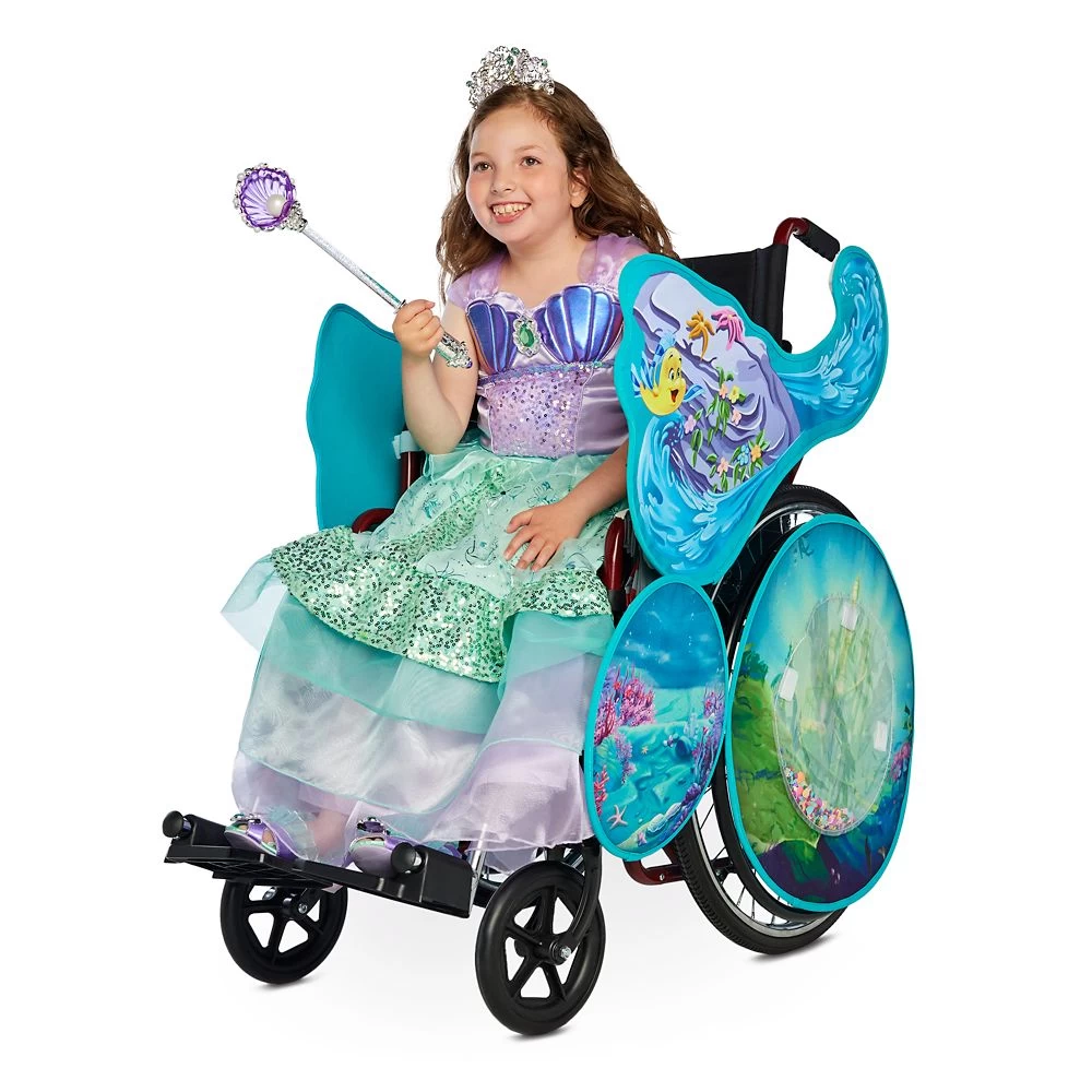 Disney The Little Mermaid Adaptive Wheelchair Wrap 4 Disney The Little Mermaid Adaptive Wheelchair Wrap - Image 2